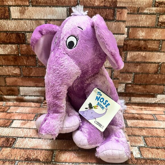 Dr Seuss The nose Book purple Elephant plush stuffed animal toy 11” - Picture 5 of 7